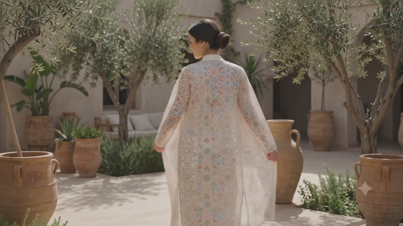 Kimono Duster "Mosaïque & Poésie"